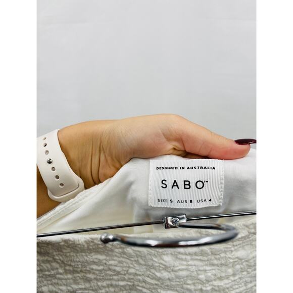 Sabo skirt white scrunch textured maxi skirt - Picture 4 of 4